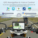 Carpuride 702RS Pro, Plug-and-Play Motorcycle Stereo with Radar Detection BSD System