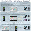 Carpuride 702RS Pro, Plug-and-Play Motorcycle Stereo with Radar Detection BSD System