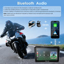 Pre-Order: Carpuride W702 Plus Wireless Portable Motorcycle Stereo with 4+64G Android System&HD Dual Cameras, Built-in GPS Module