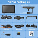 Pre-Order: Carpuride W702 Plus Wireless Portable Motorcycle Stereo with 4+64G Android System&HD Dual Cameras, Built-in GPS Module