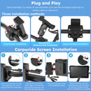 Carpuride W702S Plus Wireless Portable Motorcycle Stereo | Plug-and-Play BM05 Bracket | Install Apps | Built-in GPS | Dual Cameras