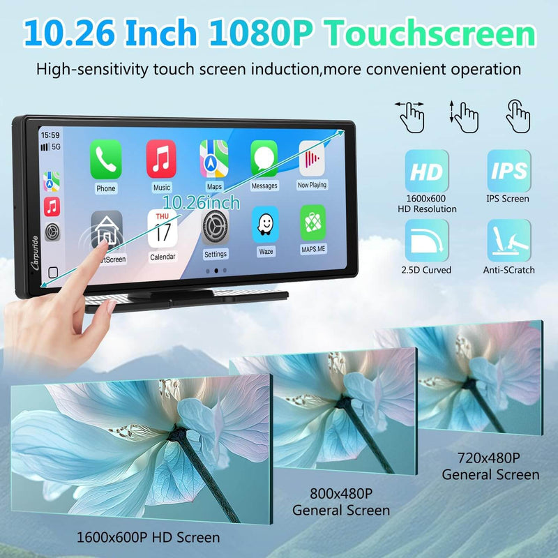 CARPURIDE V92 Portable Smart Dashboard Console