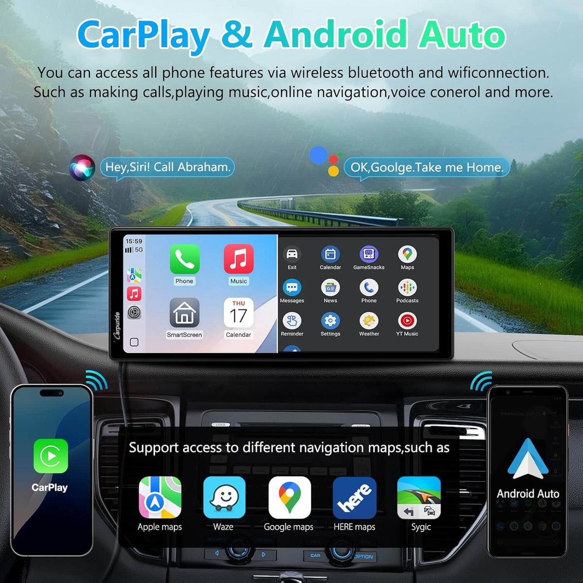 CARPURIDE V92R with Rear Camera optional Portable Smart Dashboard Cons