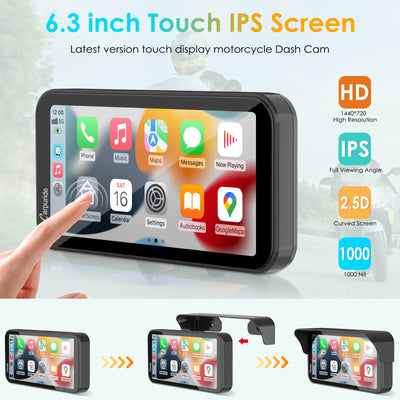 Water Motorcycle Radio | Motorcycle Apple CarPlay Portable | W603