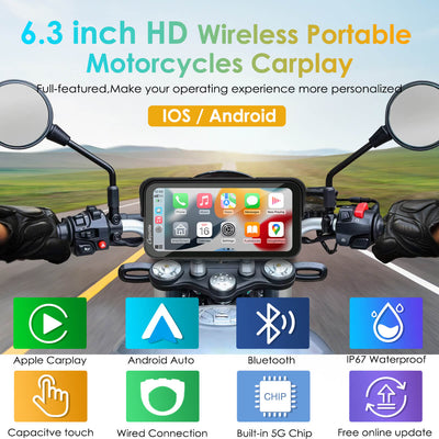 Water Motorcycle Radio | Motorcycle Apple CarPlay Portable | W603