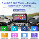 Carpuride W603B Wireless Portable Motorcycle Stereo Compatible Navigation Bracket