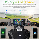 Carpuride W603D Wireless Portable Motorcycle Stereo with HD Dual Cameras