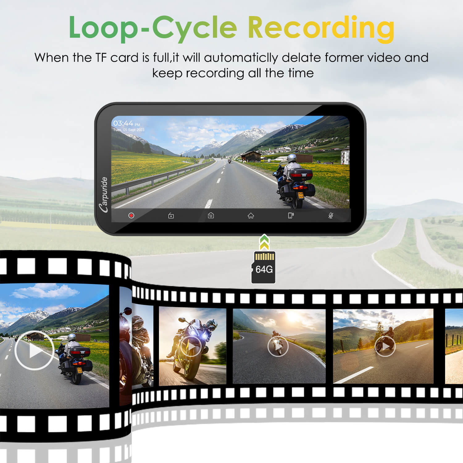 Portable Motorcycle Radio | Motorcycle Bluetooth Stereo System with ...