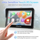 Carpuride W702/ W502/W619 Wireless Portable Dual Bluetooth Waterproof IP67 Motorcycle Stereo