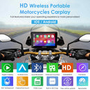 Carpuride W702B Pro/W502B Pro Motorcycle Stereo with Intercom, Compass, Barometer, & Navigation Bracket Compatibility