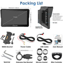 Carpuride W702S Pro/W502S Pro With TPMS Option– Plug-and-Play Motorcycle Stereo with Easy-Mount  & Removal Bracket, Styled Like a Navigation Bracket