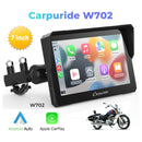 Carpuride W702-7 inch motorcycle bluetooth speaker with apple carplay & android auto