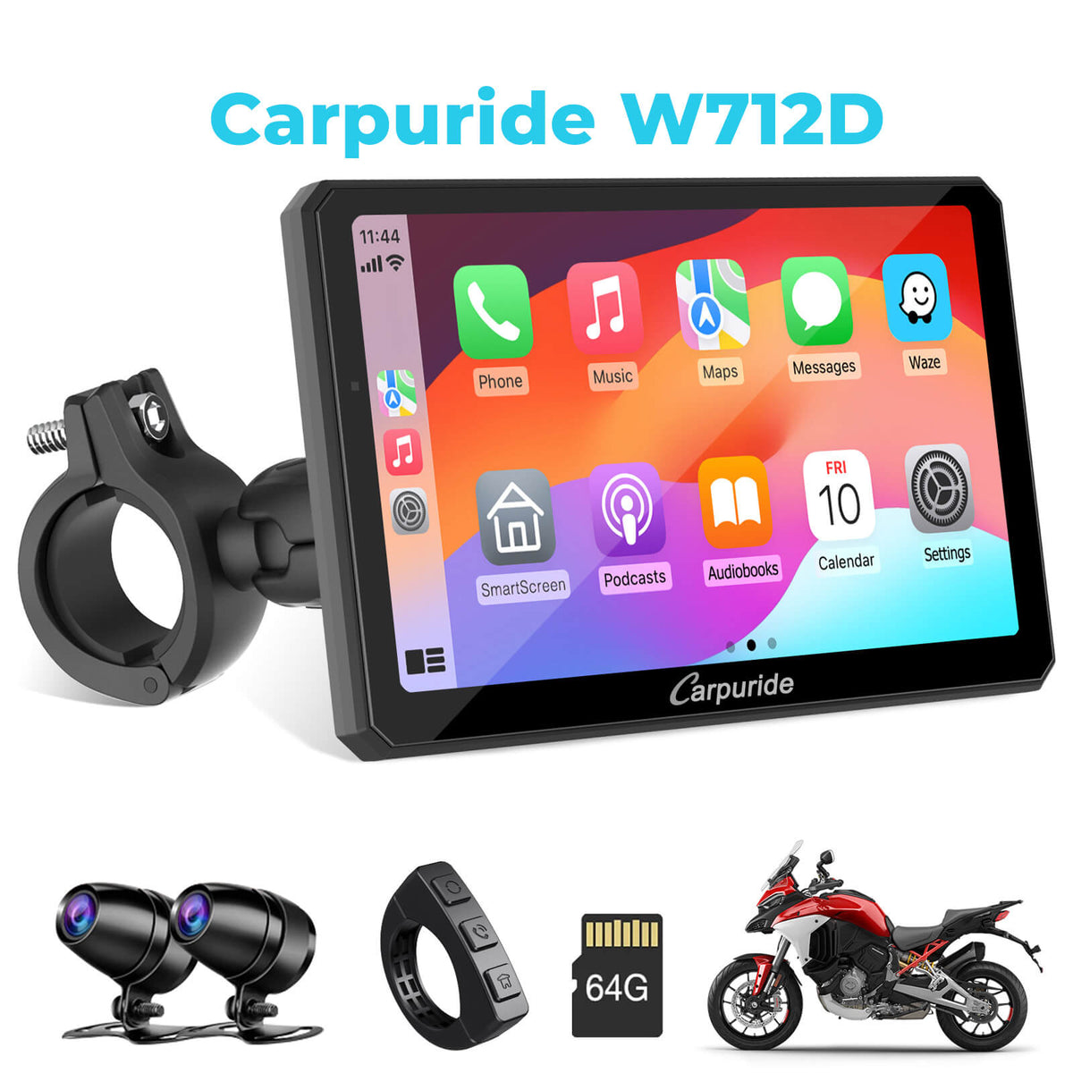 Carpuride ドラレコ付きスマートモニター 712D プレゼント企画】 Carpuride ドライブレコーダー付きスマート