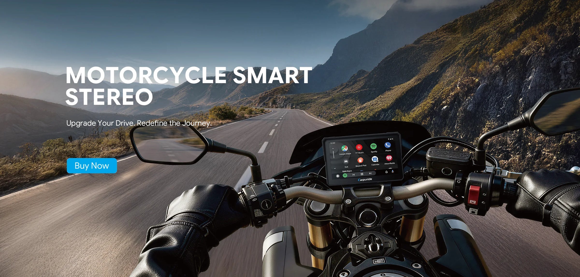 Carpuride CarPlay Screens for Motorcycles & Cars – Wireless & Portable