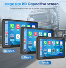 CARPURIDE W101 Portable Smart Multimedia Dashboard Console with Steering Wheel Control Suitable for Larger Vehicles