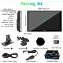 CARPURIDE Wireless Portable Car Stereo, support Google and Siri Assistant, 9 Inch IPS Touch screen, Car Radio Receiver with Carplay/ Android Auto/GPS /Mirror link/Bluetooth/FM/Light-sensing/EQ effect，Silver Frame