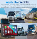 CARPURIDE W101 Portable Smart Multimedia Dashboard Console with Steering Wheel Control Suitable for Larger Vehicles