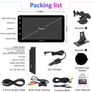 CARPURIDE W707 Wireless Portable Car Stereo with Backup Camera