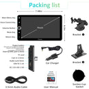 CARPURIDE W706 Wireless Portable Car Stereo Silver Frame