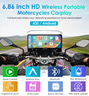 full-featured 6.86 inch HD wireless portable motorcycle gps system for BMW motorcycles