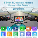 full-featured 5 inch HD wireless portable motorcycle speaker supports both IOS and android
