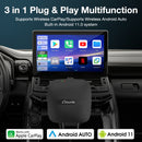 CARPURIDE H01 3 in 1 Android 11.0 Internet AI Box - Wireless Apple Carplay&Android Auto Adapter