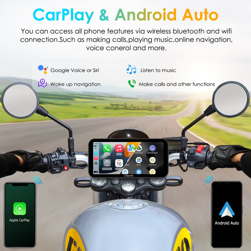 motorcycle gps support both apple carplay & Android Auto