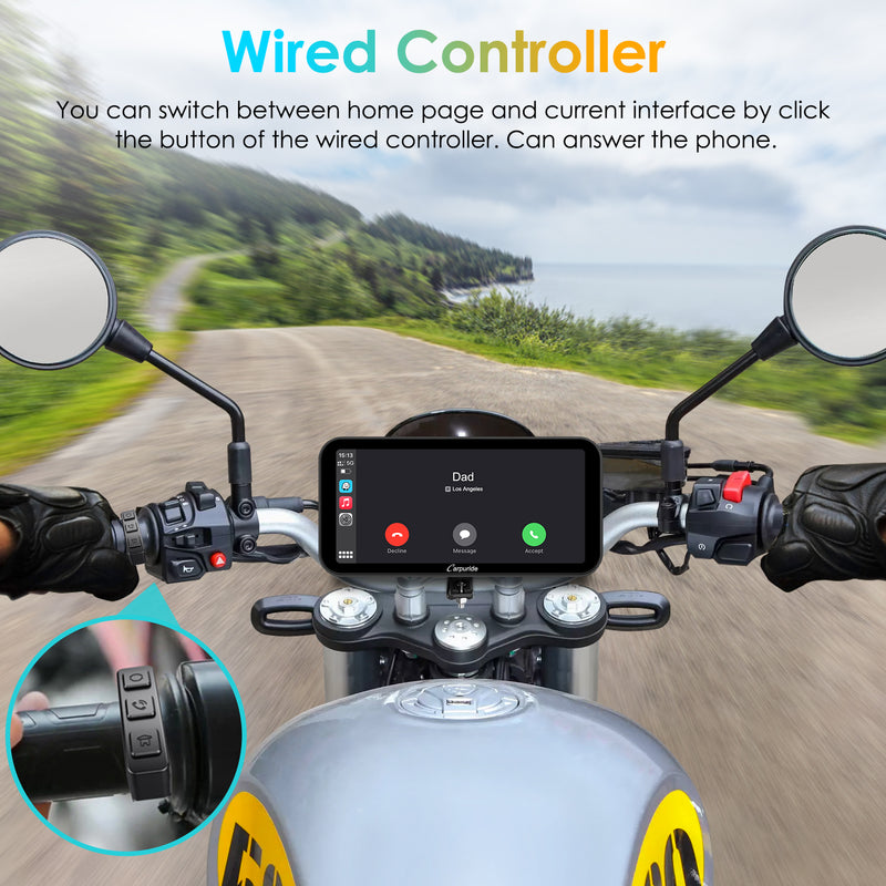 Carpuride W603 Wireless Portable Waterproof IP67 Motorcycle Stereo