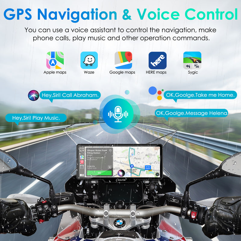 GPS device for motorcycle helps you get latest route info, turn signals，traffic conditions