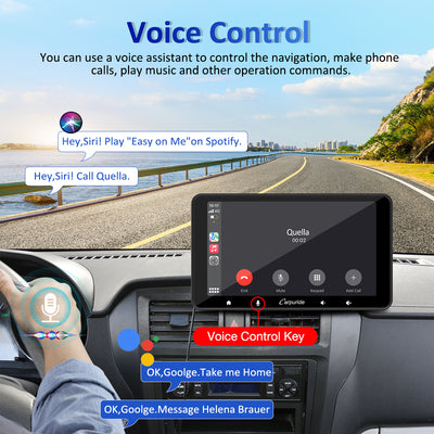 CARPURIDE W708 Pro Portable Smart Multimedia Dual Bluetooth Dashboard