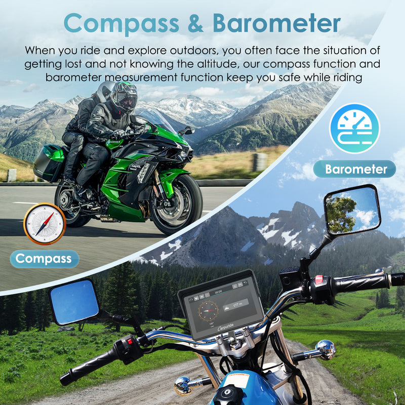 compass & barameter function can help you from getting lost by telling  the direction and altitude
