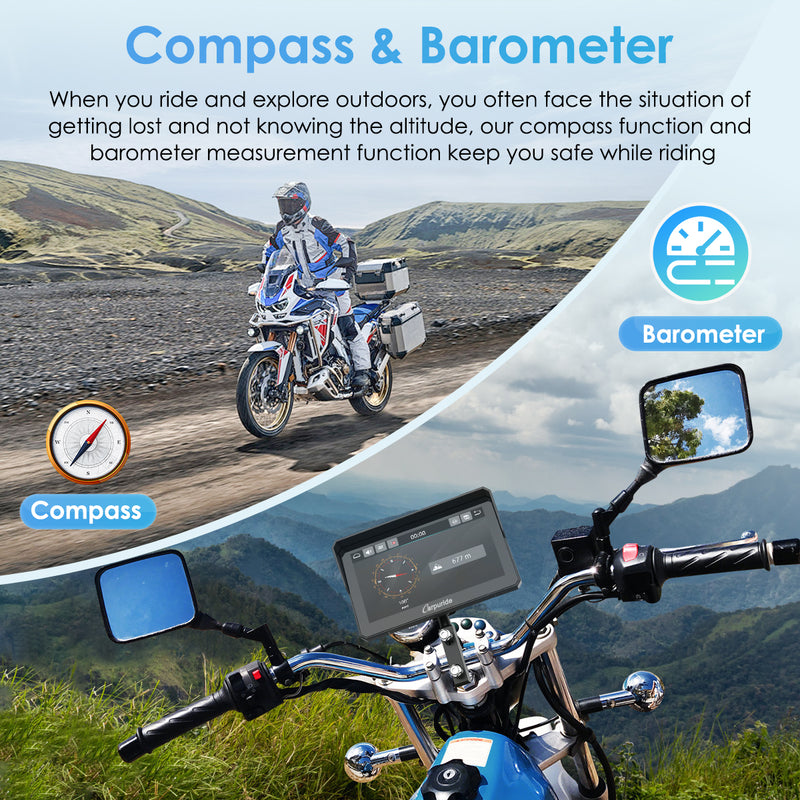 compass & barameter function can help you from getting lost by telling  the direction and altitude
