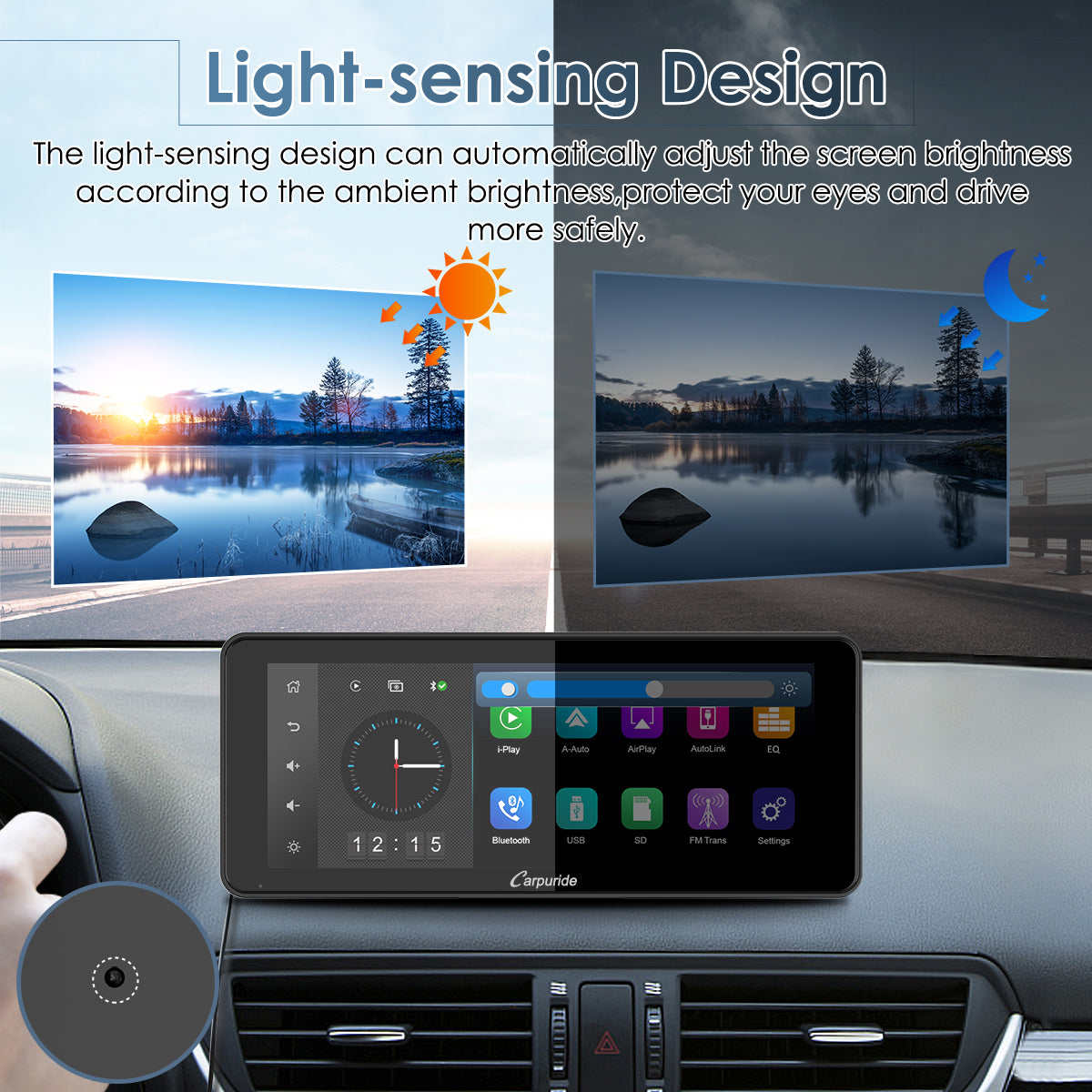 Screen Dashboard Car & Car Stereo Touch Screen with Backup Camera