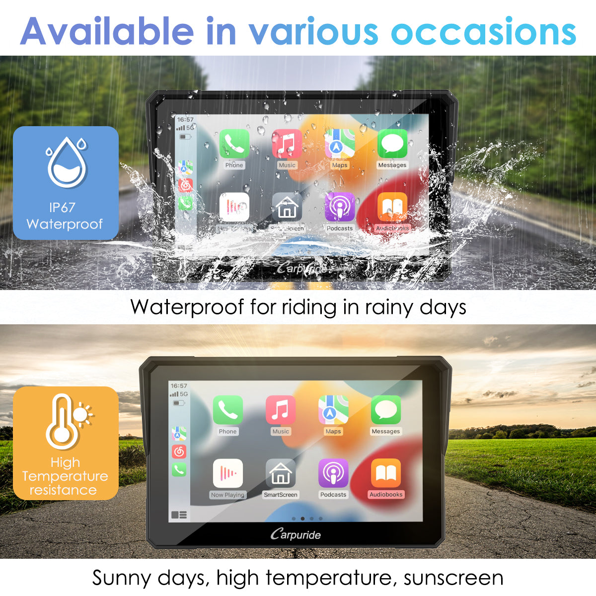 Apple CarPlay & Android Auto for Motorcycle & Motorcycle Stereo