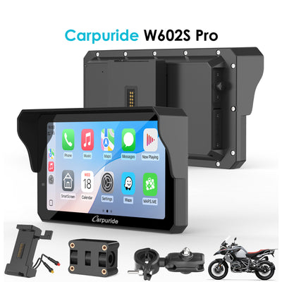 W602S Pro 6-Inch Motorcycle CarPlay | Plug-and-Play BM05 Bracket