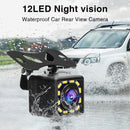 waterproof car rear view camera with 12 LEd night vision 