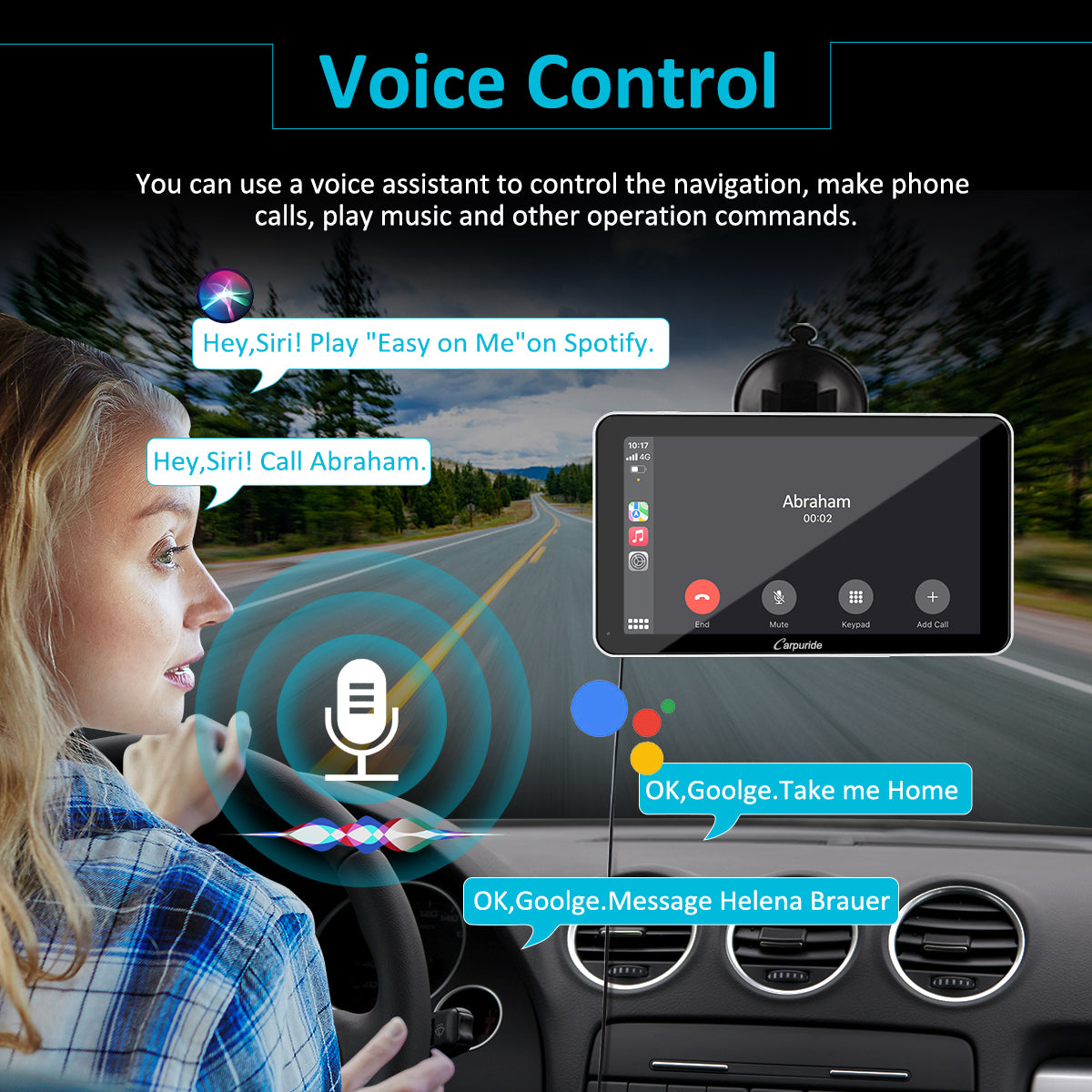 Bluetooth Car Radio Touch Screen & CarPlay with Backup Camera