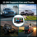 Car Stereo with Carplay/Android Auto, Plug and Play Quick Install, Suitable for All Cars, 7 Inch IPS Touch Screen, Multimedia Player with Bluetooth, Mirror Link, Google and Siri Assistant