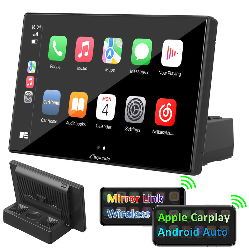 Miroir 5” Apple Carplay & Android Auto Car Stereo with Bluetooth, Voice  Control and Navigation