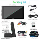 CARPURIDE Car Stereo with Wireless Apple CarPlay&Android Auto, Dual 4Ω3W speakers, 9" IPS Touchscreen Car Radio Receiver with Mirror Link/Bluetooth/Google/Siri/WiFi/GPS Navigation/Light-sensing/EQ effect,Backup Camera