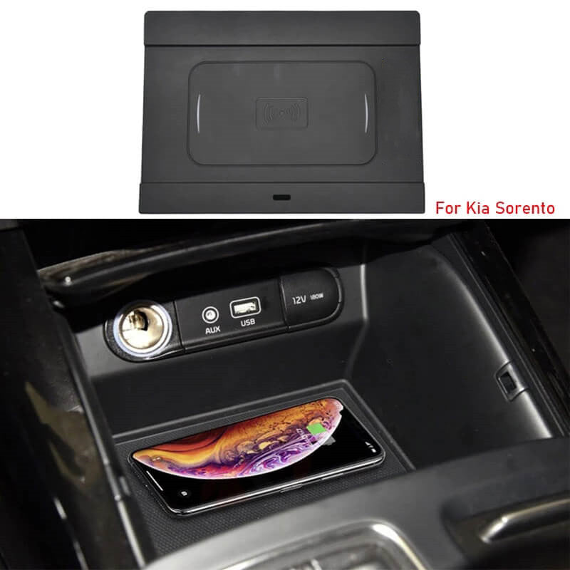 CARPURIDE Wireless Charger for Kia Sorento 2018 2019 2020 Specialized Auto Mobile Phone Fast Battery Charge Plates Car Accessories Modified