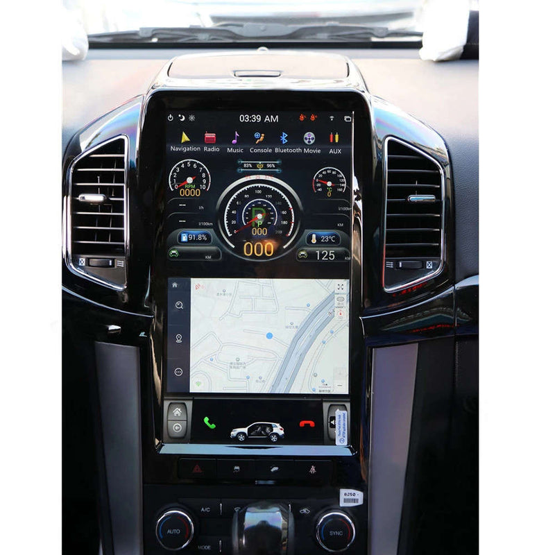 CARPURIDE 4+32G For Chevrolet Captiva 2013-2017 Android 9.0 Tesla Style Car GPS Navigation Stereo Head Unit Multimedia Player Auto Radio