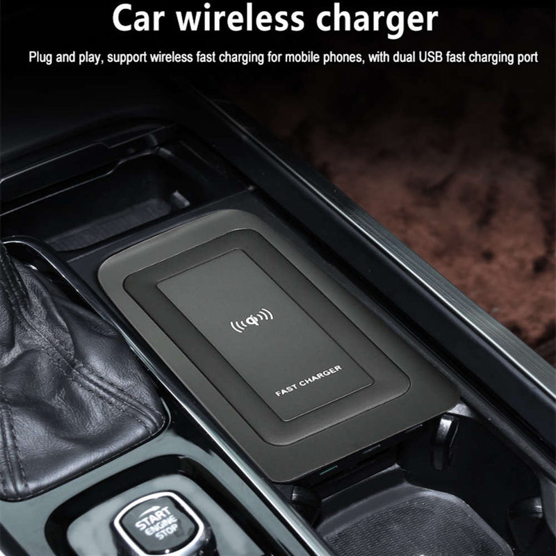 CARPURIDE Car wireless charger For volvo XC90 NEW XC60 S90 V90 QI 18 2019 Special Mobile Phone Charging Plate Car Accessories V60 2020 S60
