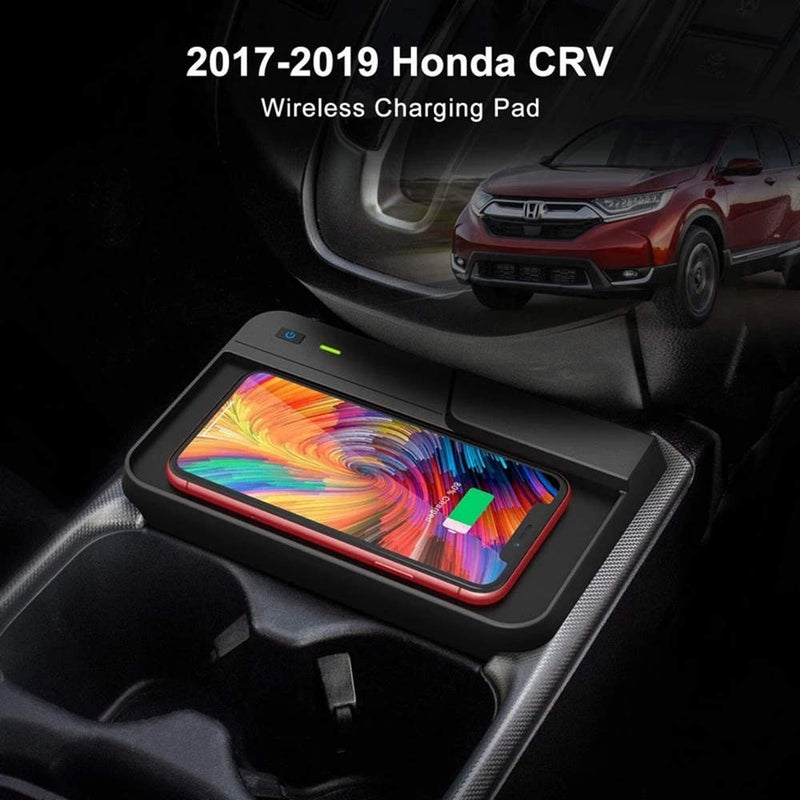 CARPURIDE Wireless Charger for Honda CRV 2019 2018 2017 Car Charging Charger, QI Enable Cell Phone Wireless Charging Pad Mat for CR-V