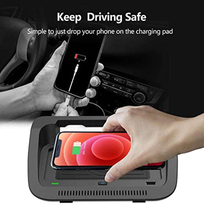 CARPURIDE Car Wireless Charger for Toyota RAV4 Accessories 2021 2020 2019, Compatible with Smartphone Fast Charging Board