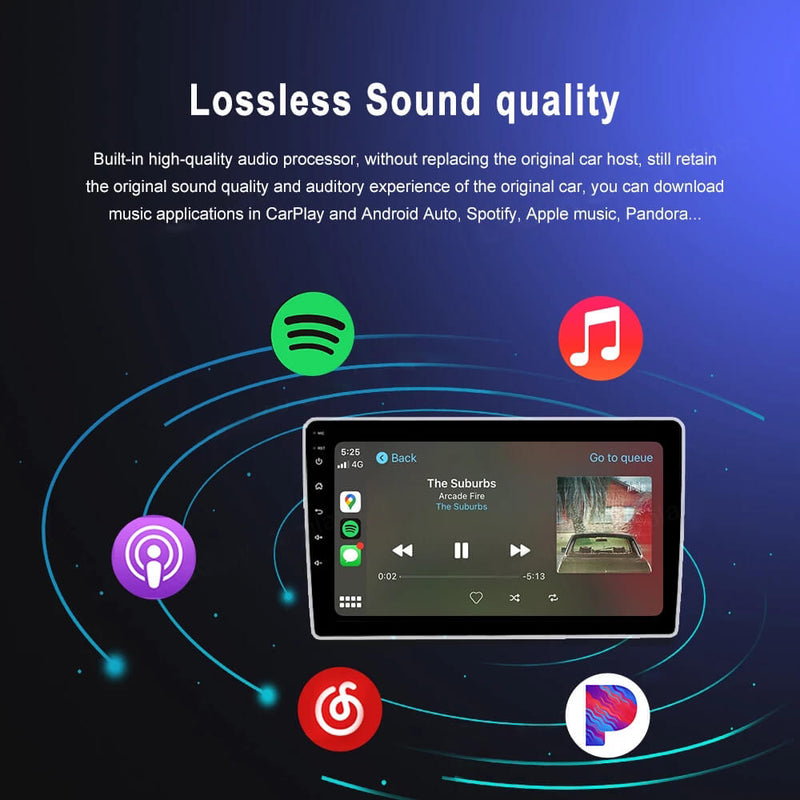 CARPURIDE Wireless CarPlay Adapter Wireless Android Auto Dongle for modify Android Screen Car Ariplay Smart Link IOS14