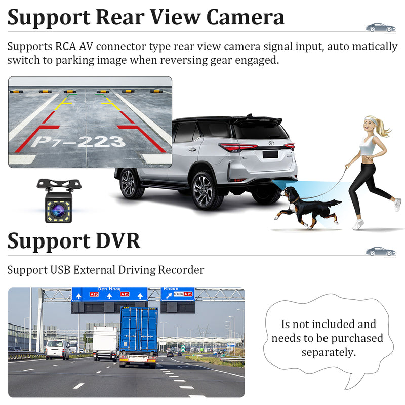 CARPURIDE YT09 Single Din Car Stereo with Wireless Apple CarPlay&Android Auto,9" IPS Touch Screen,GPS Navigation,BT,USB,FM,Rear Camera,SWC
