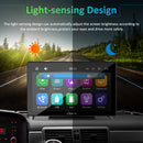 apple car play screen with light-sensing design automatically adjust screen brightness