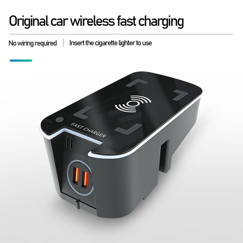 CARPURIDE For Volvo Car 15W Wireless Charger XC90 XC60 S90 V90 V60 S60 2018-2020 Special Mobile Phone Charging Board Auto Accessories