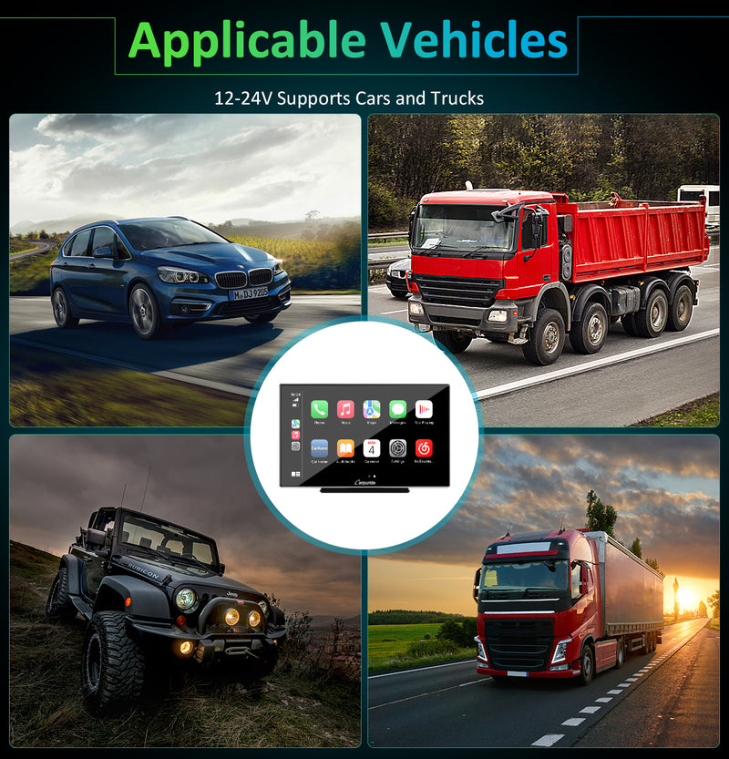 Carpuride 9 Car Radio Wireless Apple CarPlay Android Auto BT FM Car Play  AUX